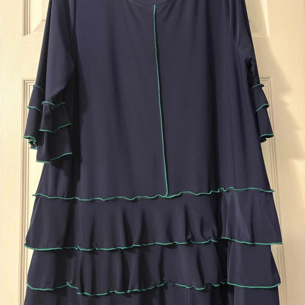 Zadie B’s Navy blue and green top